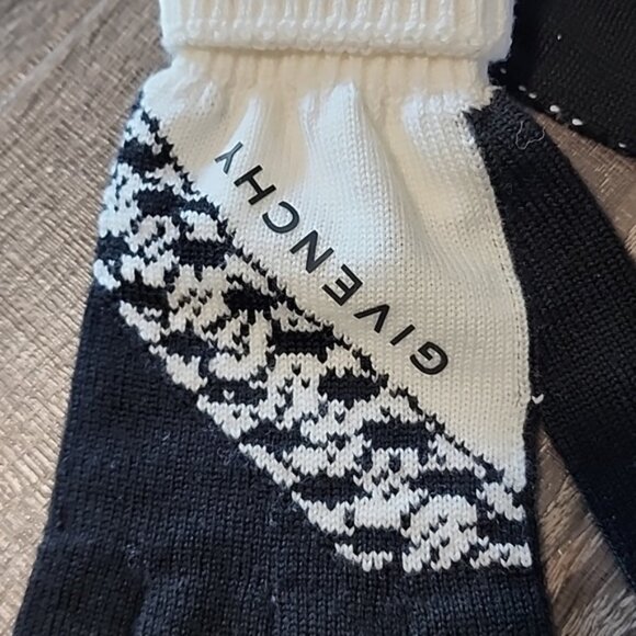Givenchy two-tone Stretch knit Gloves - Picture 3 of 5
